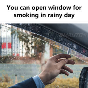 Pour Volkswagen VW Tiguan 2017 2018 2019 2020 2021 Pare-soleil et déflecteur de pluie pour vitres latérales, protection adhésive - Product Image 6