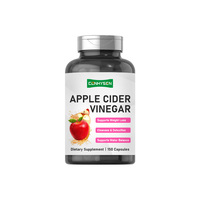Cápsulas de Vinagre de Sidra de Manzana para Equilibrio Hídrico, con Polvo de Arroz 2400mg, Alta Potencia, para Pérdida de Peso, OEM ODM