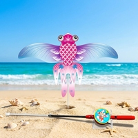 Nouvelle Canne à Pêche Dynamique de Simulation, Facile à Piloter et Résistante aux Chocs, Peut Être Placée en Extérieur, Jouets de Kitesurf