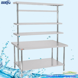 Thương mại cấp 304 thép không gỉ bàn làm việc thực phẩm chuẩn bị Máy Trạm với dưới kệ cho khách sạn & nhà hàng - Product Image 6