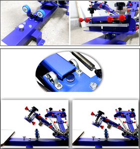 Cye411l loại sàn micro điều chỉnh bốn màu một trạm bánh xe duy nhất overprinting Màn hình máy in - Product Image 5