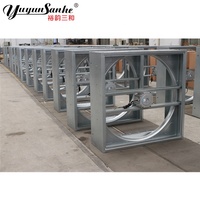 Ventilateur d'extraction industriel, 1100/43 pouces, avec emplacement pour cadre extérieur, pour élevage de volaille, de poulet, Type boîte