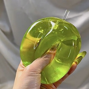 New CHENXI TK Popular 8cm Crystal Apple <b>Ball</b> Maltose <b>Squeeze</b> Toy Stress Relief Toy Squishy <b>Ball</b> for Kids Adults - Product Image 1