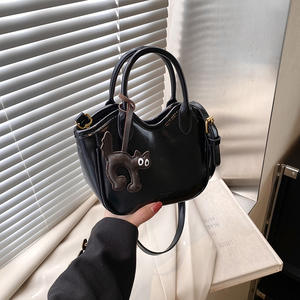 Sac à main en cuir véritable pour femme, élégant, en cuir de vachette souple, avec fermeture boutonnée, nouveau sac à main en cuir véritable - Product Image 6