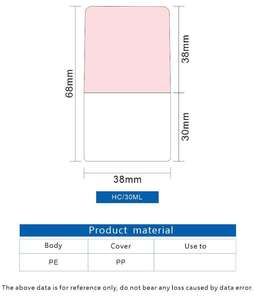 Contenants de <span class=keywords><strong>déodorant</strong></span> vides de luxe de 30 ml, transparents, personnalisés, pour femmes, tube rechargeable - Product Image 3