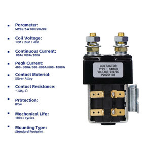 Kit de Controlador de Motor de CA Curtis 1232 para Montacargas Eléctrico con Contactor de CC SW180 24V 36V 200A Panel de Control para Apilador - Product Image 3
