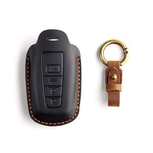 Étui de protection en cuir pour clé de voiture Toyota Prius Camry Corolla CHR RAV4 Prado Izoa Levin Avalon avec accessoires porte-clés - Product Image 6