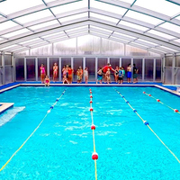 Grandes tentes de réception robustes en aluminium pour piscines ou expositions