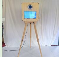 Cabina de Fotos de Madera Sólida con Pantalla Táctil de 15.6 Pulgadas y Máquina de Impresión para Alquiler en Bodas y Fiestas, Compatible con 620 410