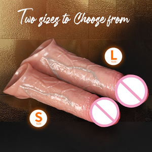 Manchon en silicone liquide à 9 vibrations, préservatif côtelé et prolongateur creux, jouet pour adultes à effet retardateur - Product Image 5