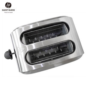 Tostadora automática de acero inoxidable de 2 rebanadas de alta calidad, tostadora de pan portátil para invitados, temporizador Mecánico Eléctrico personalizable - Product Image 4