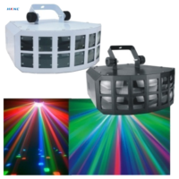 Lumière LED double couche effet papillon RGBW DMX512, activée par le son, pour DJ, discothèque, scène, club, fête, mariage, bar