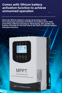 Bộ điều khiển năng lượng mặt trời <span class=keywords><strong>MPPT</strong></span> chất lượng cao 12v-175v 24v-230v, bộ điều khiển sạc năng lượng mặt trời 40A-120A, công suất sạc tối đa PV 60A-120A - Product Image 5