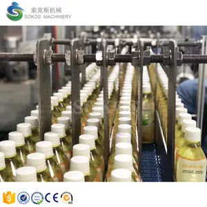 Linea di riempimento liquida calda automatica del tè del succo della piccola bottiglia macchina di rifornimento della bevanda