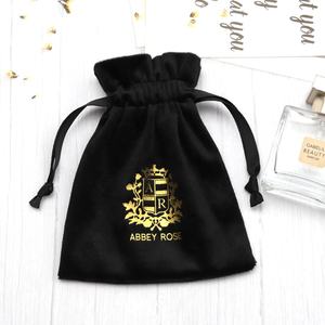 <span class=keywords><strong>Mini</strong></span> montre à bijoux en velours imprimée avec logo personnalisé sac de rangement pour parfum emballage cadeau de luxe <span class=keywords><strong>pochette</strong></span> à bijoux en velours avec cordon de serrage - Product Image 1