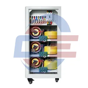 Tipo servo trifásico 380V 400V regulador de voltaje automático 10KVA 15KVA 20KVA 25KVA 30KVA AVR estabilizador de voltaje trifásico