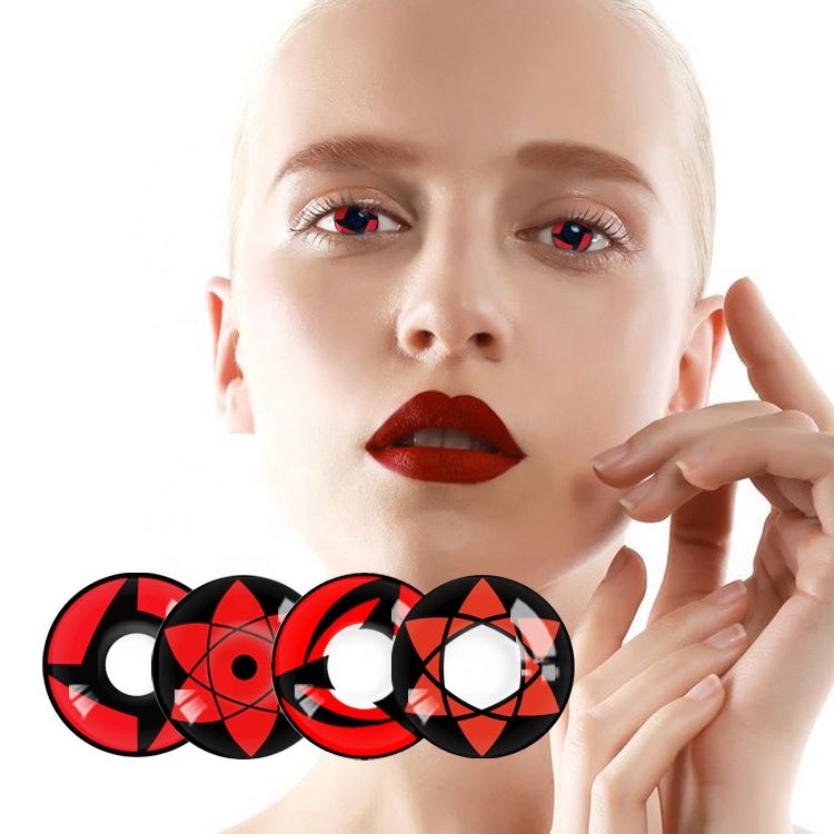 AFancy Pro Best Selling Japanese Anime Naruto Cospaly Contact Lens Crazy Color Contact Lens Halloween Eye Lens