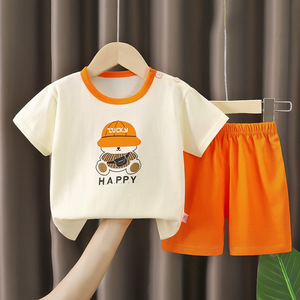 아기 티셔츠 남아 홈웨어 여아 잠옷 여름 아동복 - Product Image 1
