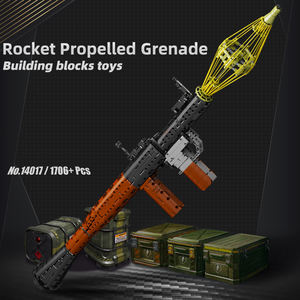 Mould King 14017 lanzador de granadas propulsadas por cohetes técnicos arma de batalla DIY ladrillos Juguetes Juegos de bloques de construcción - Product Image 2