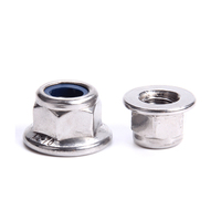 M10 Acier Classe 4.8 8.8 10.9 12.9 Nickel Chrome Cadmium Plaqué Nylon Insert Hexagone Bride Dentelée Contre-écrou DIN6926