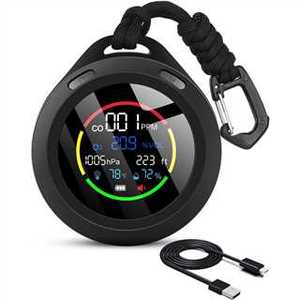 2025 6-en-1 moniteur de qualité de l'air <span class=keywords><strong>détecteur</strong></span> de monoxyde de carbone <span class=keywords><strong>détecteur</strong></span> d'oxygène capteur O2 avec batterie longue pour une utilisation en <span class=keywords><strong>camping</strong></span> en plein air - Product Image 4