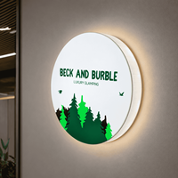 Boîte à lumière LED acrylique étanche personnalisée, panneau publicitaire mural ou suspendu au plafond pour café, commerce de détail, restaurant