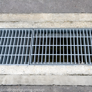 Сверхпрочная оцинкованная стальная дренажная решетка для проезда и тротуара - Product Image 6