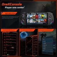 OneXPlayer F1pro HX370 Konsol Game Genggam 7-inci Windows 11 dengan AMD AI HX370 144Hz High Refresh Rate Steam Tiga-dalam-Satu