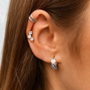 Fournisseur de bijoux, nouveau style, boucles d'oreilles en or plaqué pour femme, boucles d'oreilles en argent S925 - Product Image 6