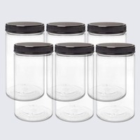Récipient en plastique, bouteilles de poudre 30 ml peut effacer bocaux carrés couvercles bocal boissons vide Flip boisson déchirer récipient en plastique