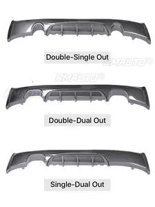 Diffuseur de pare-chocs arrière M Sport M Tech pour BMW Série 2 F22 F23, kit carrosserie en fibre de carbone, spoiler MP, lèvre de spoiler, remplacement 2014-2020 - Product Image 2