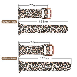 Bracelets de montre IWatch en silicone souple respirant à libération rapide, imprimés de dessins animés mignons, personnalisés, directement de l'usine, pour les séries 8 7 6 5 - Product Image 2
