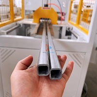 Machine à fabriquer des tuyaux en PVC à double vis - Extrudeuse professionnelle à commande PLC et moteur pour la production de tubes carrés en ABS/PE