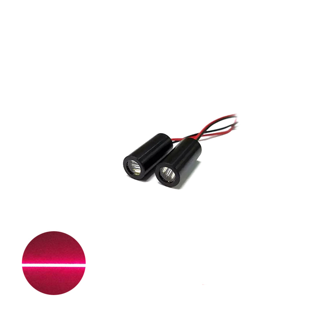 D9mm Industrial Grade 650nm 5mW 60 Degree Red Line Laser Diode Module with APC Driver