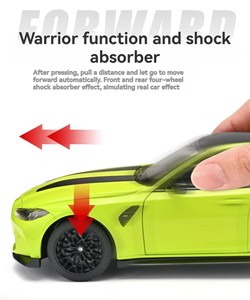 Modellino Auto in Metallo Pressofuso <span class=keywords><strong>1</strong></span>:<span class=keywords><strong>24</strong></span> BMW M3 Sportiva con Suoni e Luci, Funzione Pull-back, Porte Apribili, Regalo da Collezione, Giocattolo per Ragazzi - Product Image 2