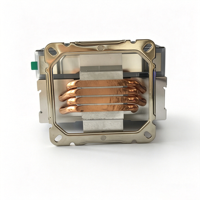 Refroidisseur de processeur 120 mm avec 4 caloducs en cuivre, dissipateur thermique ARGB, ventilateur PWM silencieux, synchronisation RGB pour Intel LGA1700/1851 AMD AM5 AM4, refroidissement de bureau