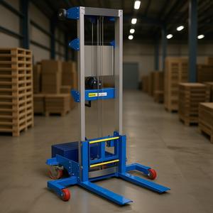 Montacargas Manual de 43.3 Pulgadas de Ancho, 66.9 Pulgadas de Altura, Capacidad de 500 Libras, Contrapeso, Elevación Manual con Manivela, Uso en Interiores, Ruedas de Goma - Product Image 2