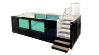 Suihe extérieur en fibre de verre famille arrière-cour conteneur d'expédition piscine 20 pieds 40 pieds maison préfabriquée piscine conteneur piscine