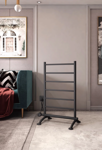 AVONFLOW-Toallero calefactor eléctrico independiente <span class=keywords><strong>de</strong></span> acero inoxidable 304 pulido moderno, <span class=keywords><strong>calentador</strong></span> <span class=keywords><strong>de</strong></span> <span class=keywords><strong>toallas</strong></span> <span class=keywords><strong>de</strong></span> 7 barras <span class=keywords><strong>de</strong></span> secado por radiador - Product Image 2