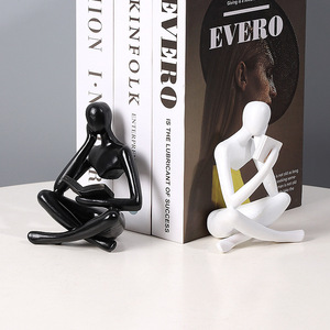 Figura Abstracta de Resina de Artes Místicas, Decoración de Arte Moderno para Estantería, Accesorio de Lectura, Regalo Artesanal - Product Image 1