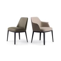 Nouvelle chaise de salle à manger en bois massif avec dossier, design haut de gamme, chaise de restaurant, luxe léger, moderne, simple, rétro