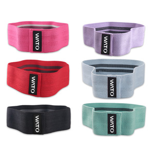 Bande de résistance pour squats et yoga, équipement de fitness élastique pour le levage des fesses, couleur rouge W-T01 - Product Image 3