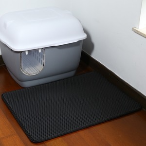 Alfombrillas para arena de gatos, nuevas alfombrillas de doble capa de EVA para filtrar arena de gatos, alfombrillas impermeables, alfombrillas de limpieza para mascotas, disponibles para venta al por mayor. - Product Image 2