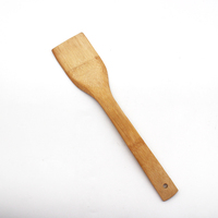 Tourneur en bois de bambou organique 30x6cm Couverts de cuisine biodégradables naturels Ustensiles à fente pour bar