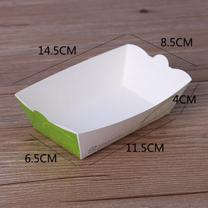 Contenants jetables écologiques en papier kraft pour les collations de poulet frit à la coréenne, emballage de restauration, option cadeau - Product Image 1