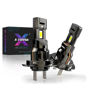 X-7SEVEN preço de fábrica 2024 MINI S 72 W 10000LM 9004 chips CSP tamanho mini lâmpada de substituição de halogênio sem fio H7 LED farol