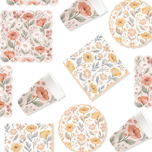 Platos de Papel Florales DAMAI, Platos Desechables con Diseño de Margaritas para Fiestas, Bodas, Despedidas de Soltera, Cumpleaños - Product Image 3