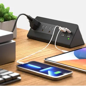 Multi-Plug Clipe De Mesa Tomada De Mesa PD 20w Carga Rápida Tomada De Mesa