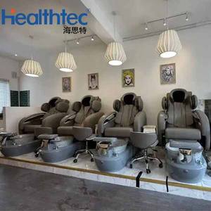 Healthtec Muebles y Equipo para Salón de Uñas Silla de Pedicura <span class=keywords><strong>Spa</strong></span> de Lujo sin Tuberías con Masaje y Tazón para Pies Color Rosa - Product Image 3