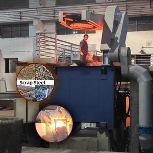 Nouvel état 1.5 tonnes de fer en acier four de fusion par induction coquille d'usine pour usage industriel - Product Image 1
